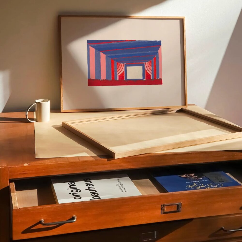 Vintage Theater Print 24 inch x 16 inch